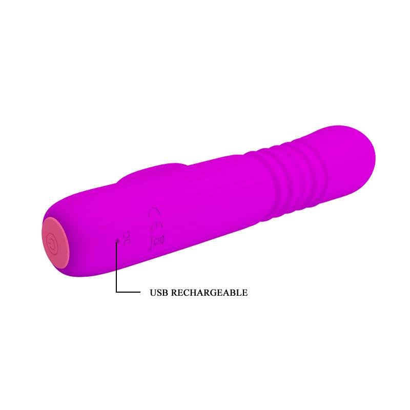 Leopold Vibrador con Funcion de Movimiento USB Silicona