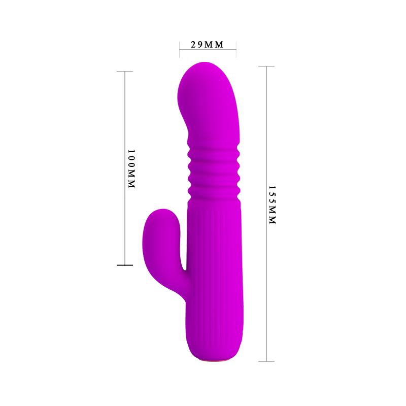 Leopold Vibrador con Funcion de Movimiento USB Silicona