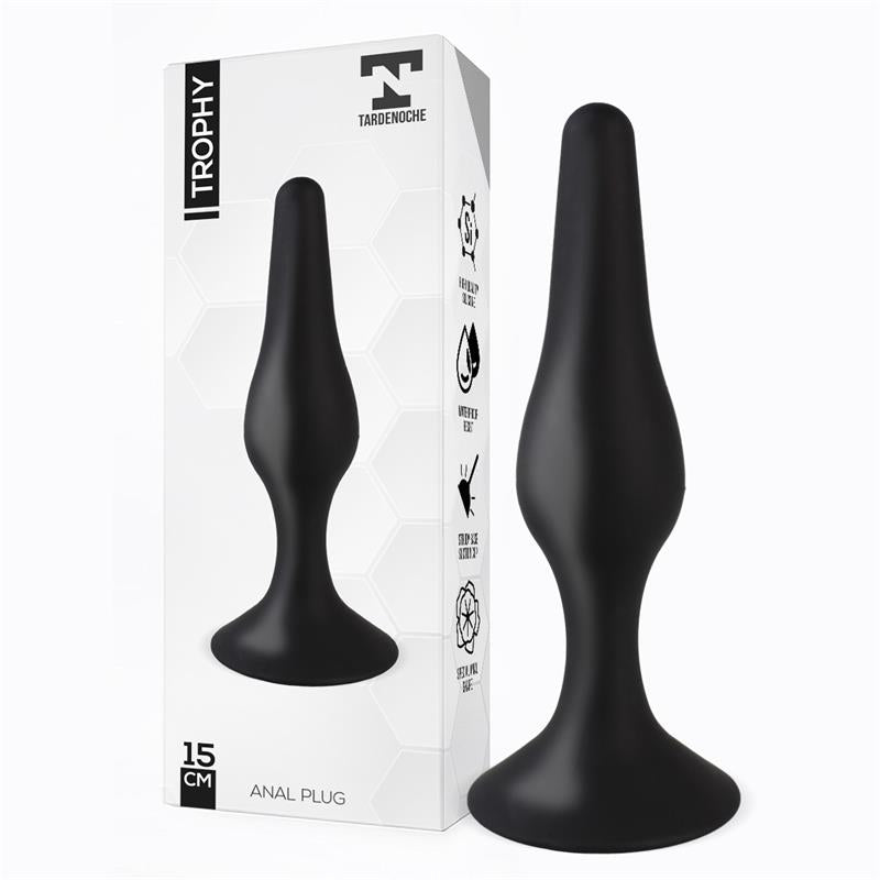 Trophy Plug Anal 15 cm Silicona Negro