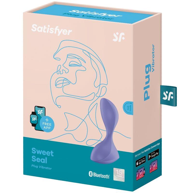 Sweet Seal Plug Anal con Vibracion y APP Negro