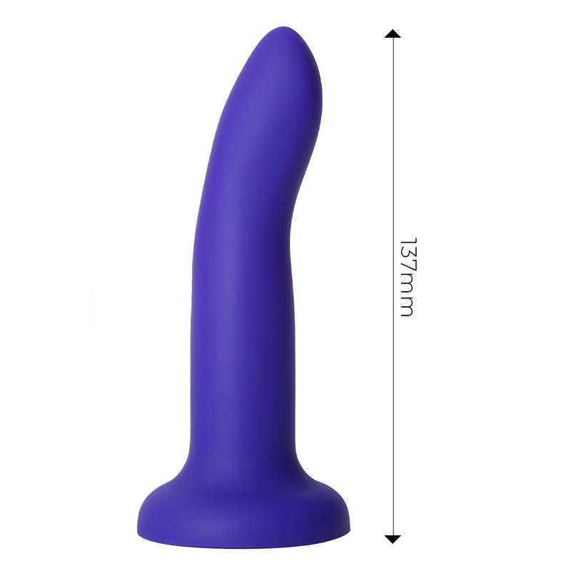 Dildo que Cambia de Color Purpura a Rosa Talla S 14 cm