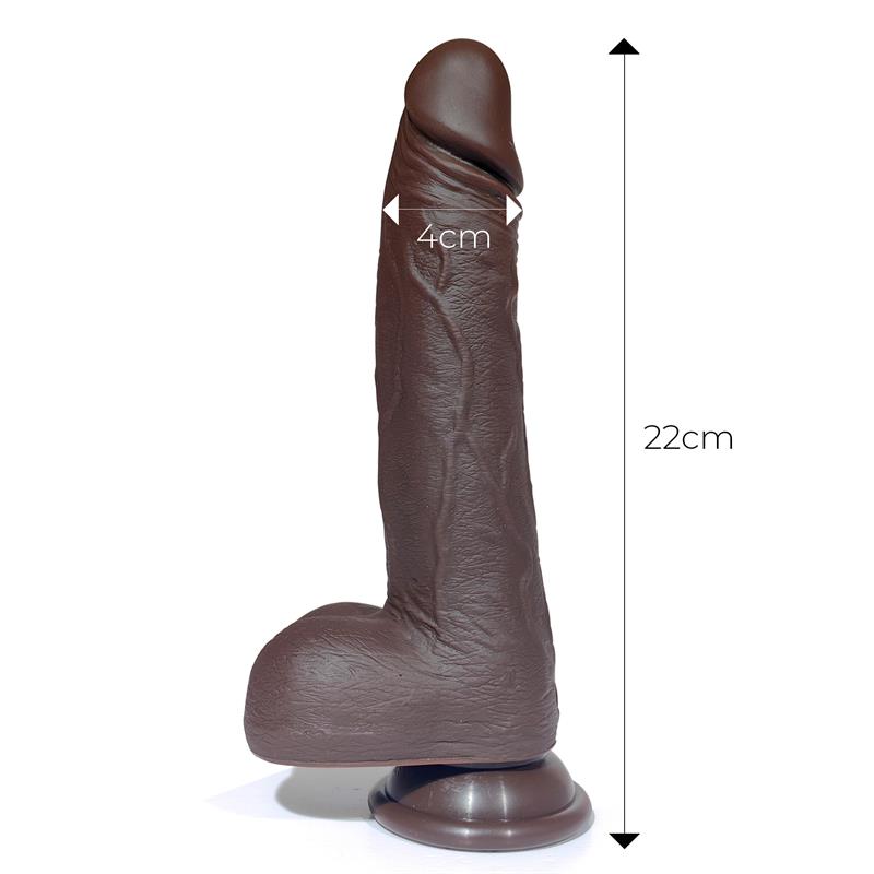 Severo Dildo Realista Turbo Shaking Thrusting Rotacion 360º Control Remoto Efecto Calor