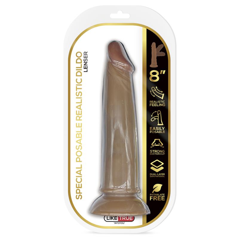 Lenser Dildo Realista Articulable Posable Dildo 8 Marron